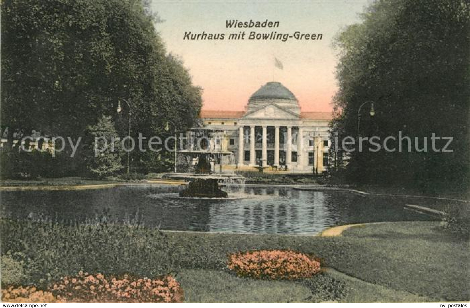 43035001 Wiesbaden Kurhaus mit Bowling Green