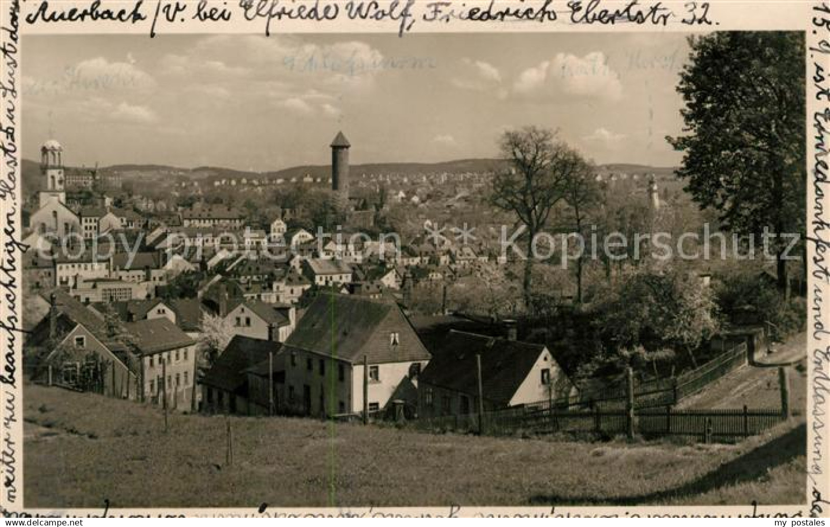 43055121 Auerbach Vogtland Panorama Auerbach