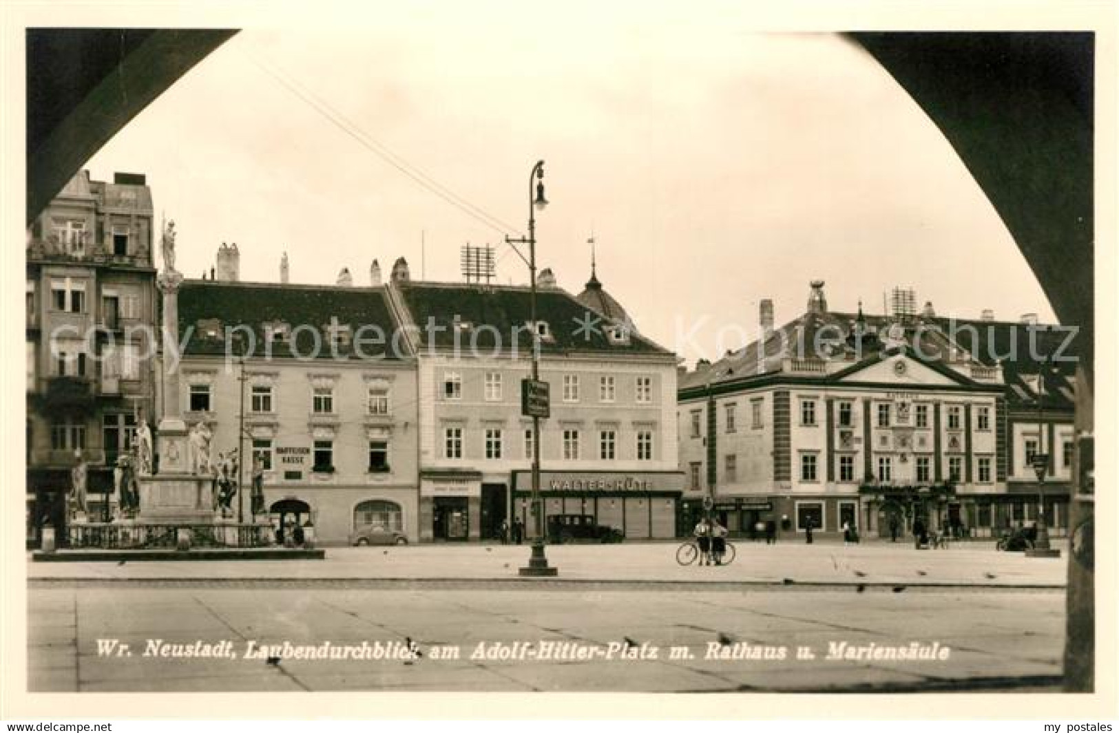 43136076 Wiener Neustadt Rathaus Mariens&#228;ule Wiener Neustadt