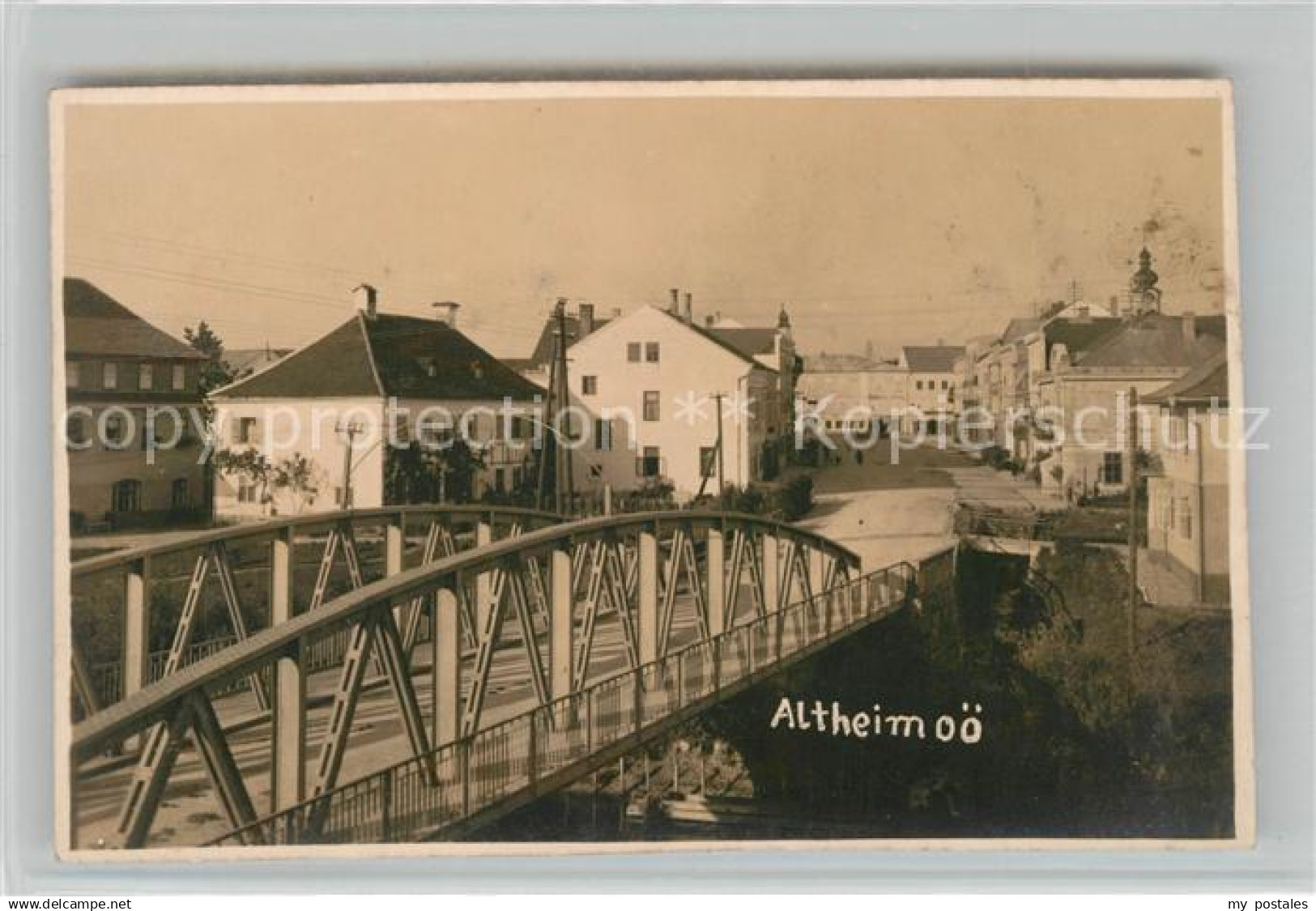 43136383 Altheim Oberoesterreich Br&#252;cke Panorama Altheim Oberoesterreich