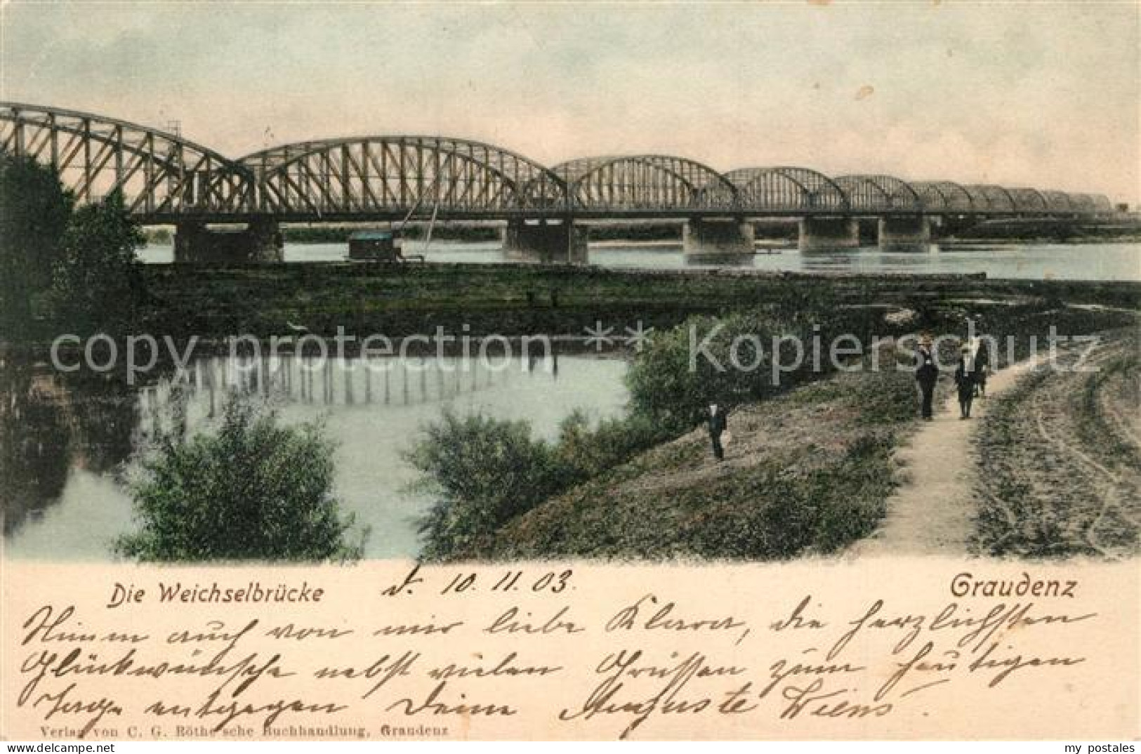 43314101 Graudenz Westpreussen Weichselbruecke Graudenz Westpreussen