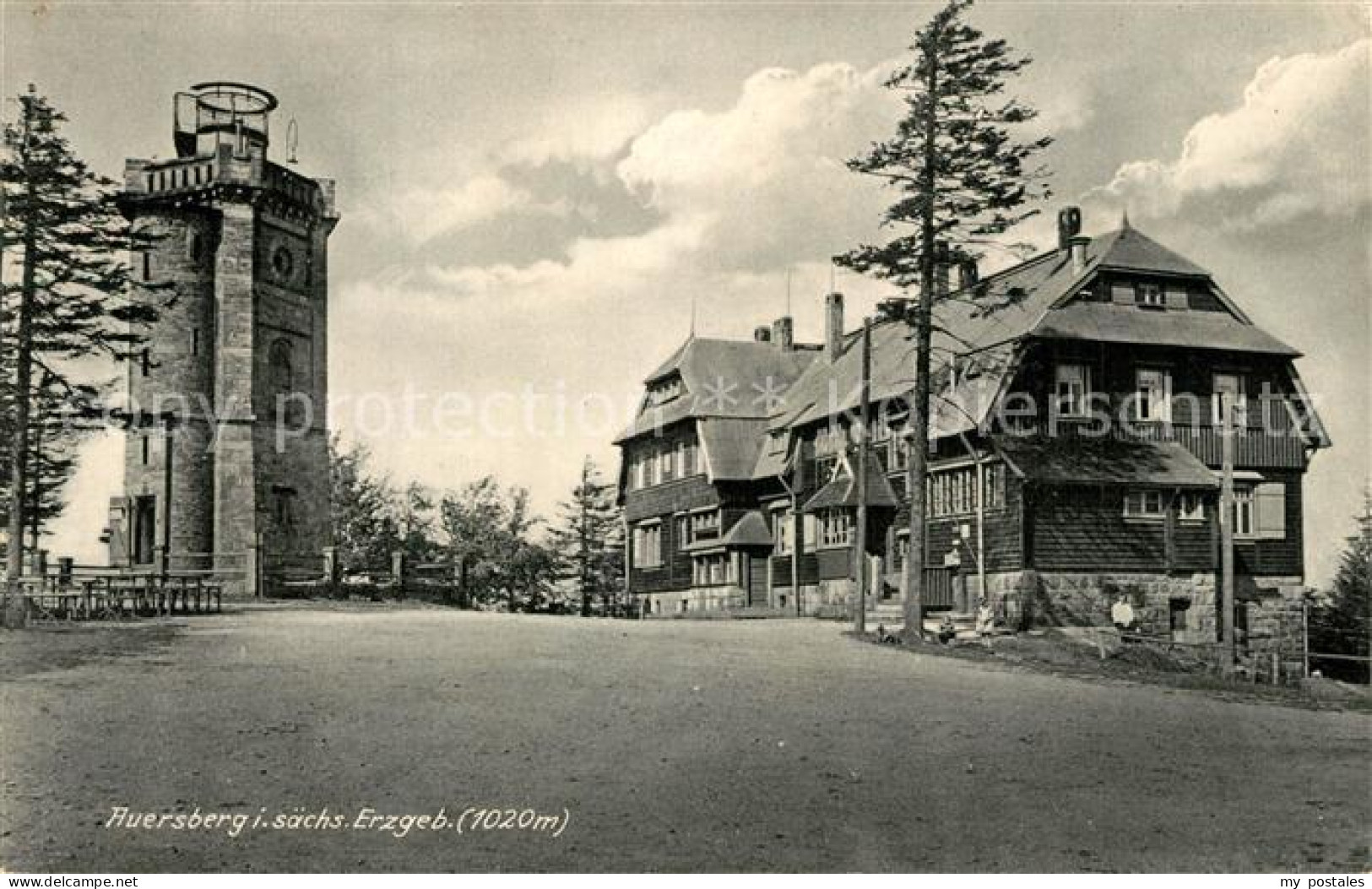 43331873 Auersberg Wildenthal Aussichtsturm Unterkunftshaus Auersberg Wildenthal