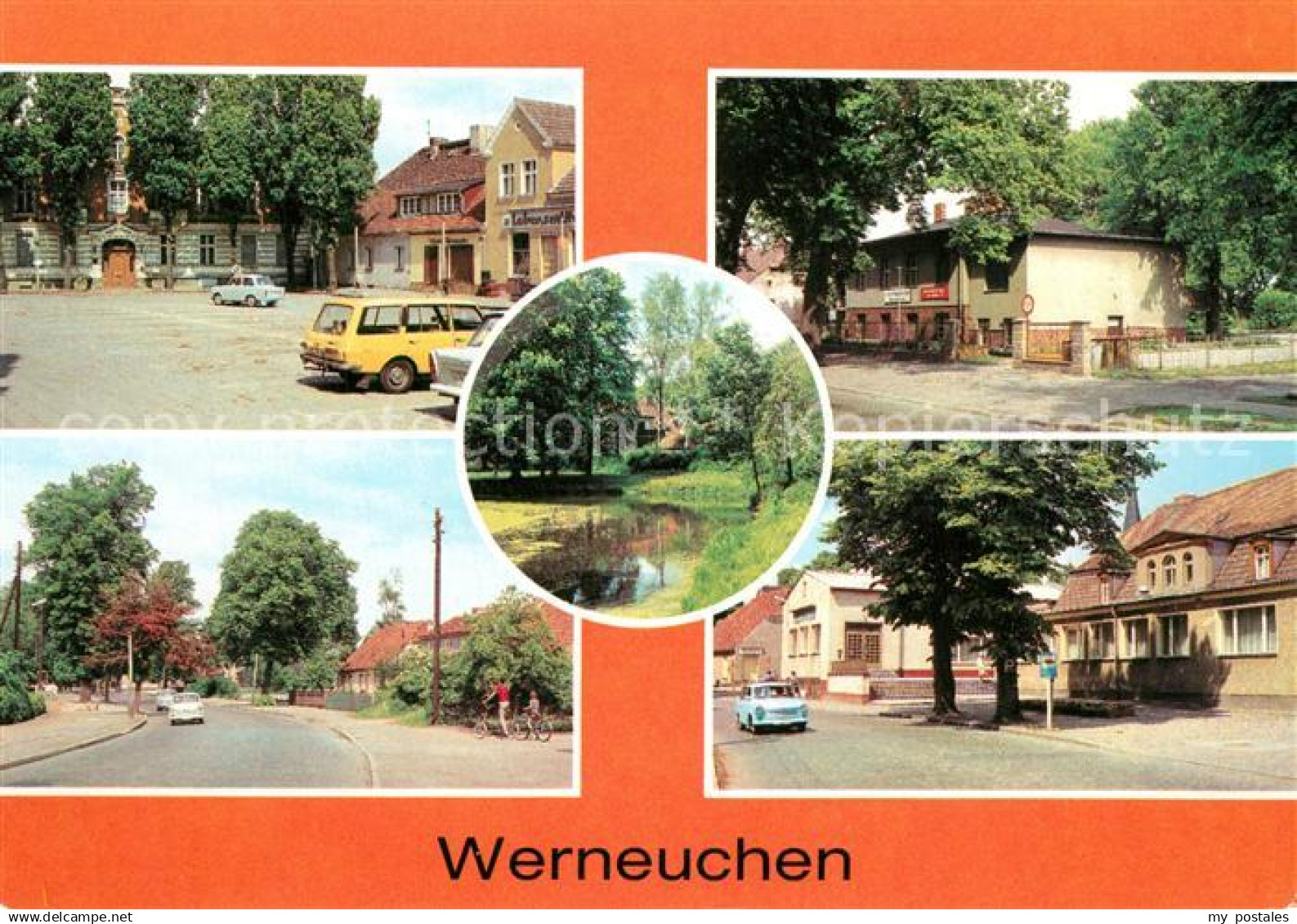 43351921 Werneuchen Markt Landambulatorium HO Gaststaette Kulturhaus Teich Park