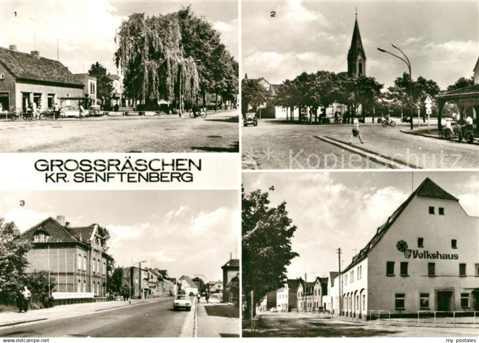 43352065 Grossraeschen Ernst Thaelmann Strasse Platz der Einheit Rathaus HO Gast