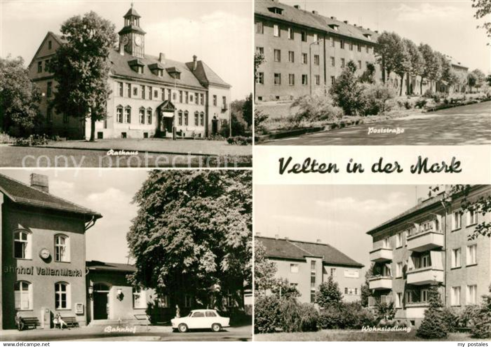 43352575 Velten Rathaus Poststrasse Bahnhof Wohnsiedlung