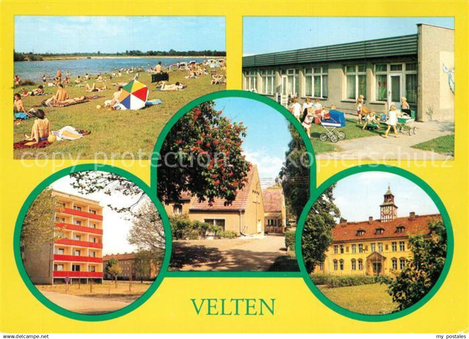 43352599 Velten Strand Kindergarten Wohnhaus Feierabendheim Wilhelm Pieck Rathau