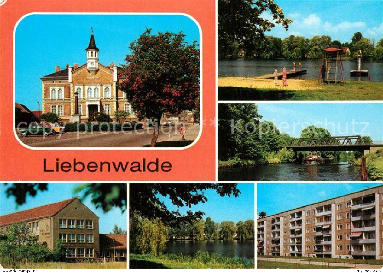 43353213 Liebenwalde Rathaus Marktplatz Schwimmbad Vossschloss