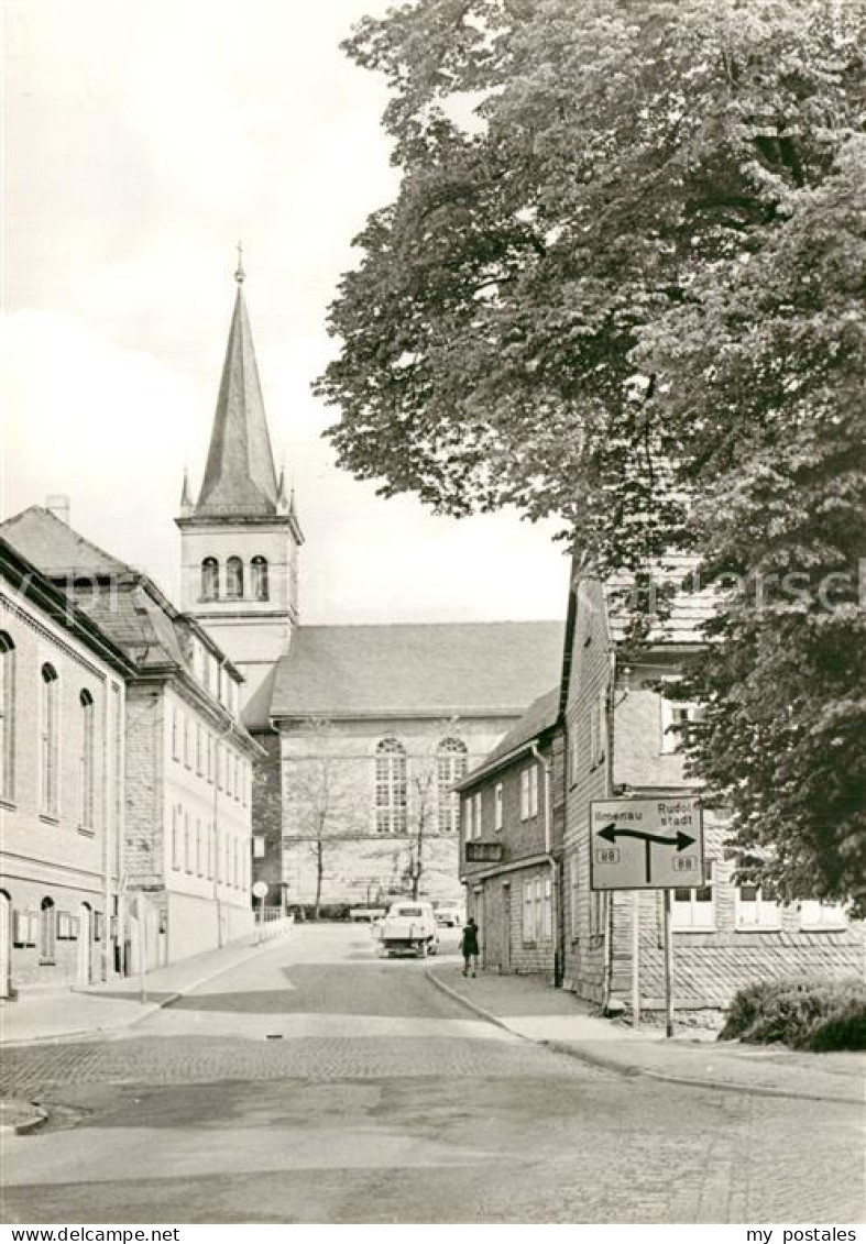 43367537 Gehren Thueringen Blick zur Kirche Gehren Thueringen