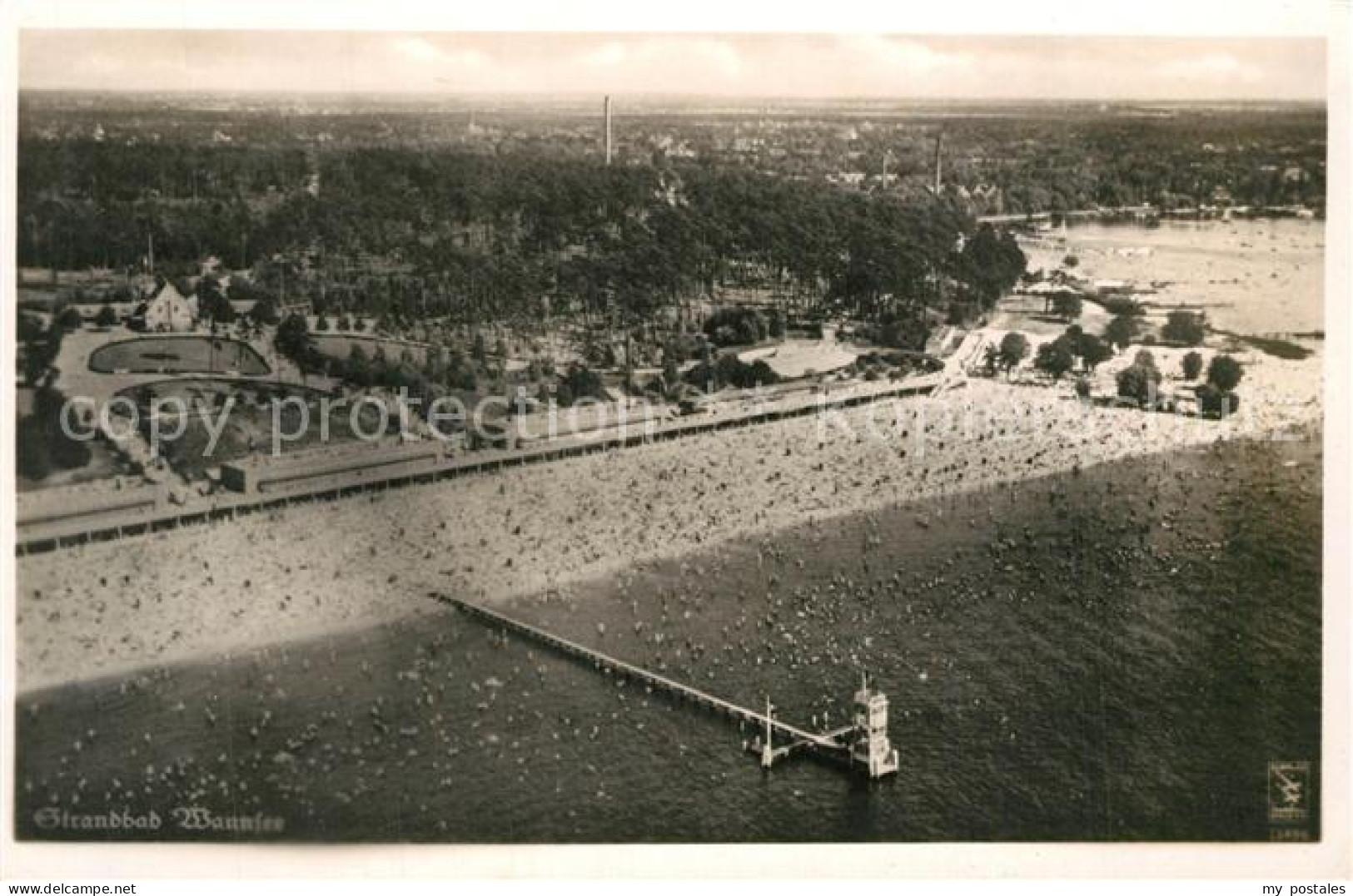 43368075 Wannsee Strandbad Fliegeraufnahme Wannsee