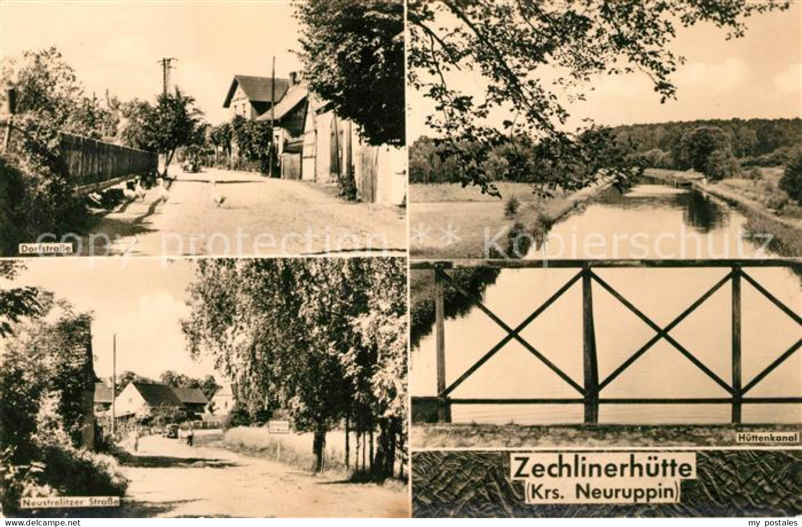 43369443 Zechlinerhuette Dorfstrasse Neustrelitzer Strasse Huettenkanal Zechline