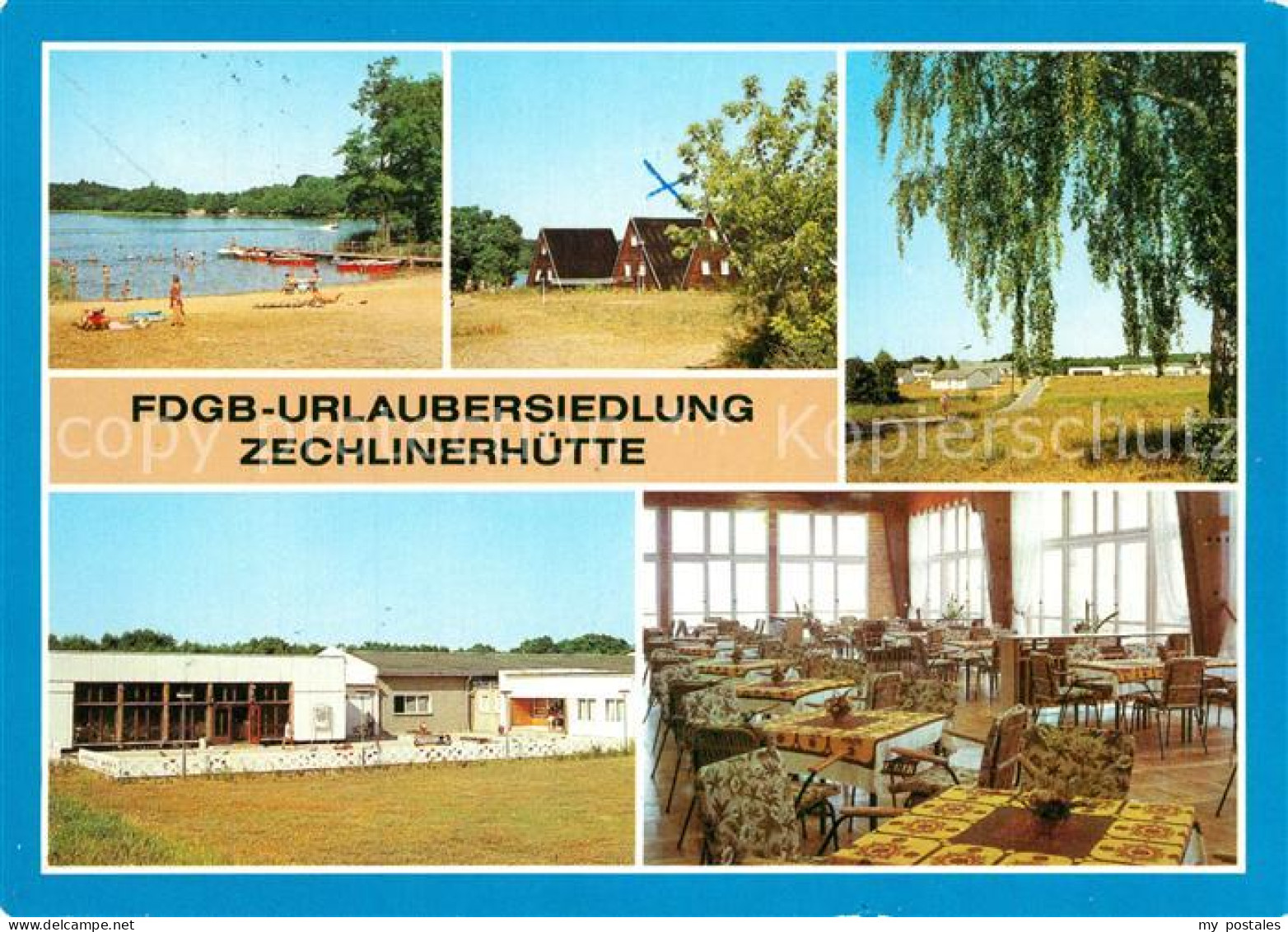 43371381 Zechlinerhuette FDGB Urlaubersiedlung Finnhuetten Gaststaette Restauran