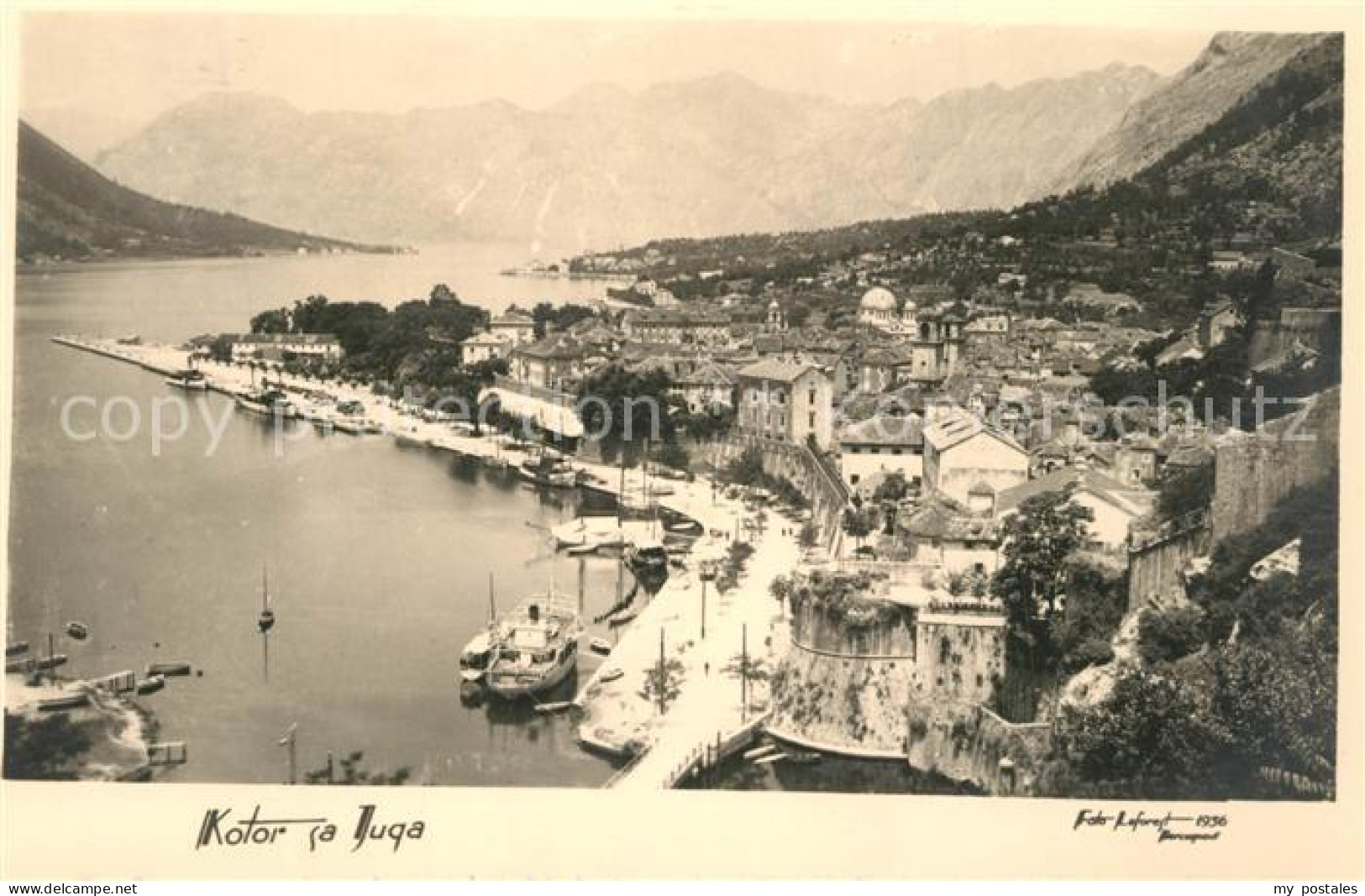 43478534 Kotor Montenegro Panorama Hafen Kotor Montenegro