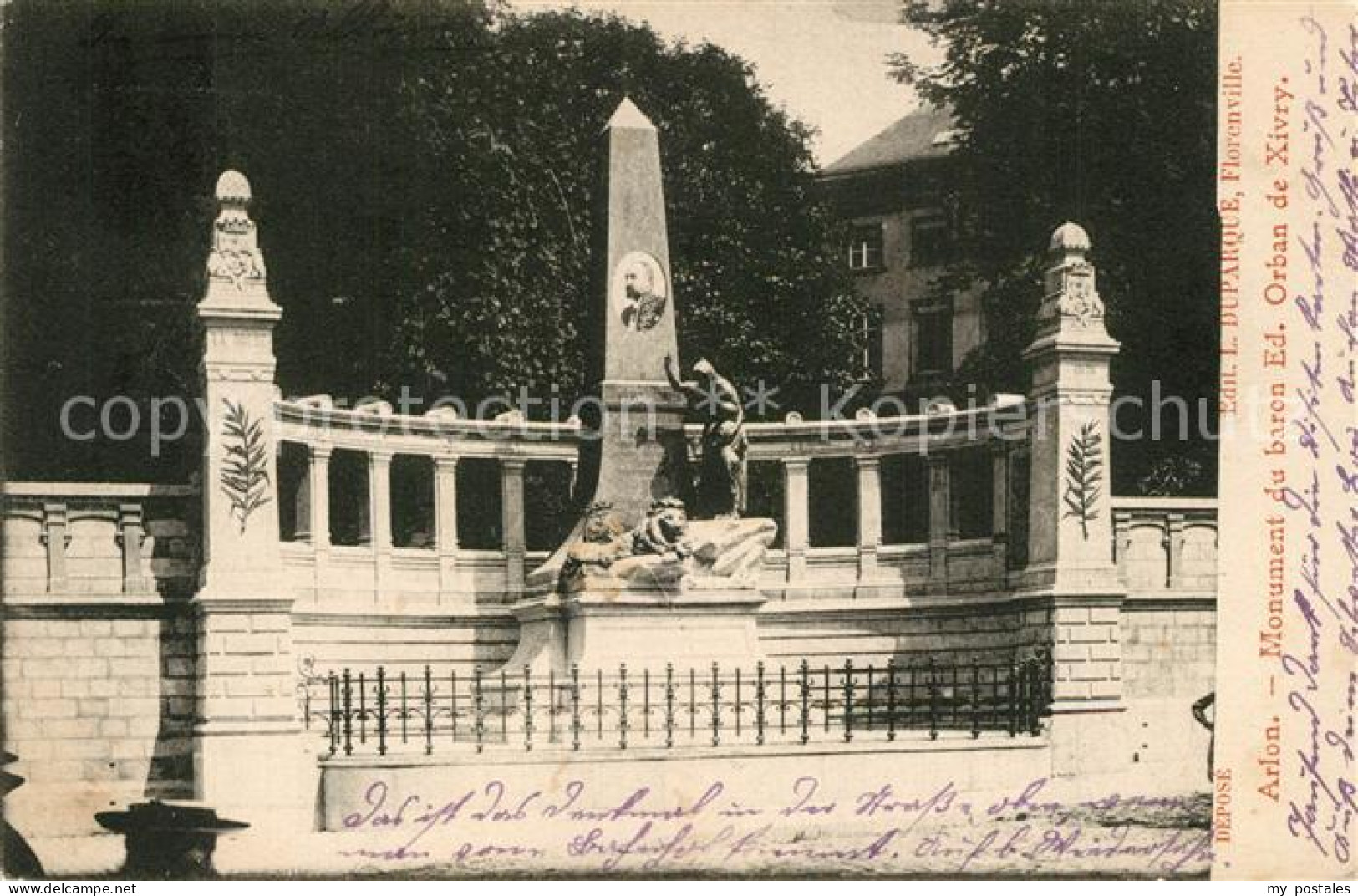 43489109 Arlon Wallonie Monument du baron Ed Orban de Xivry Arlon Wallonie