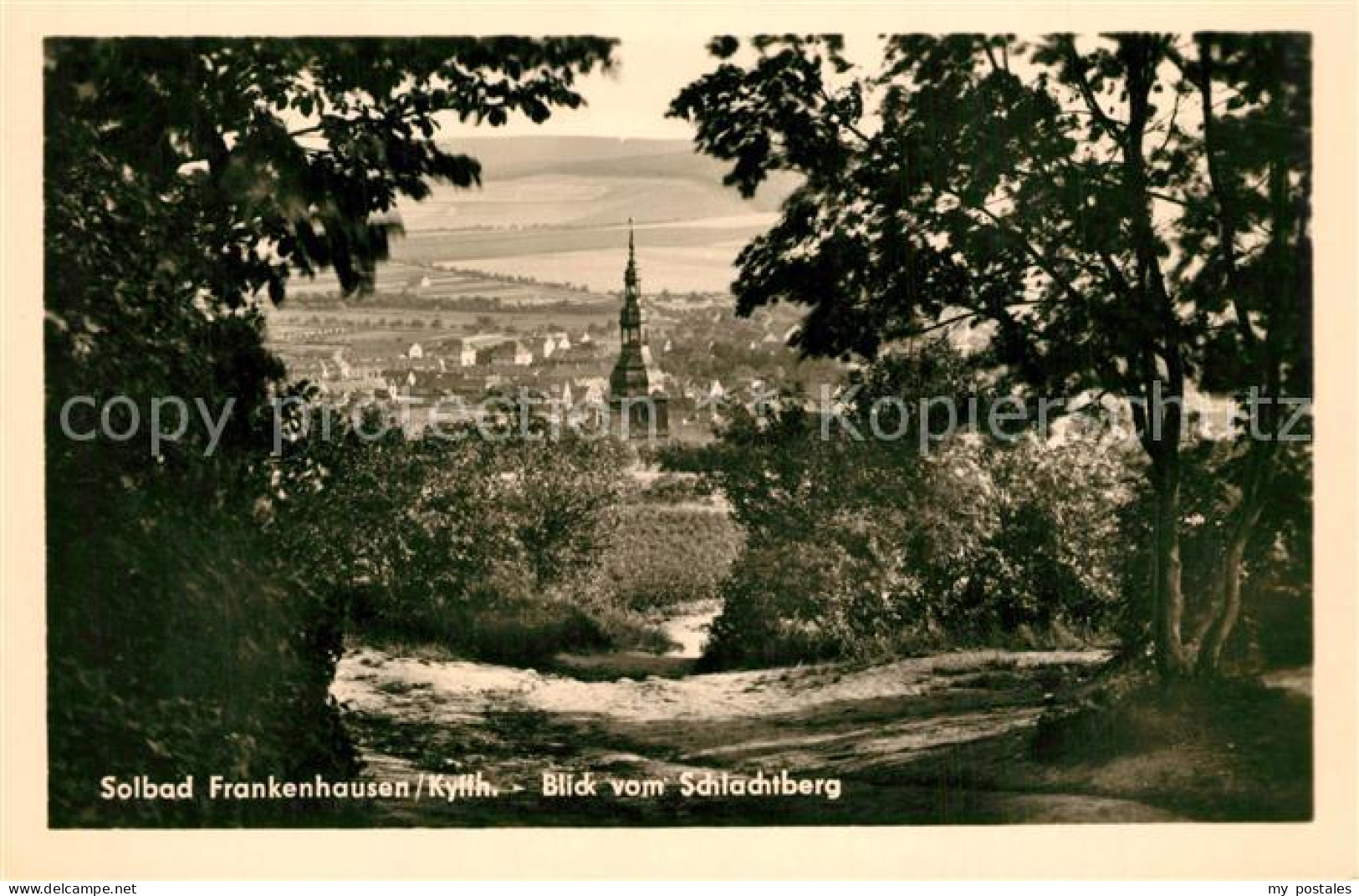 43495948 Bad Frankenhausen Blick vom Schlachtberg Bad Frankenhausen