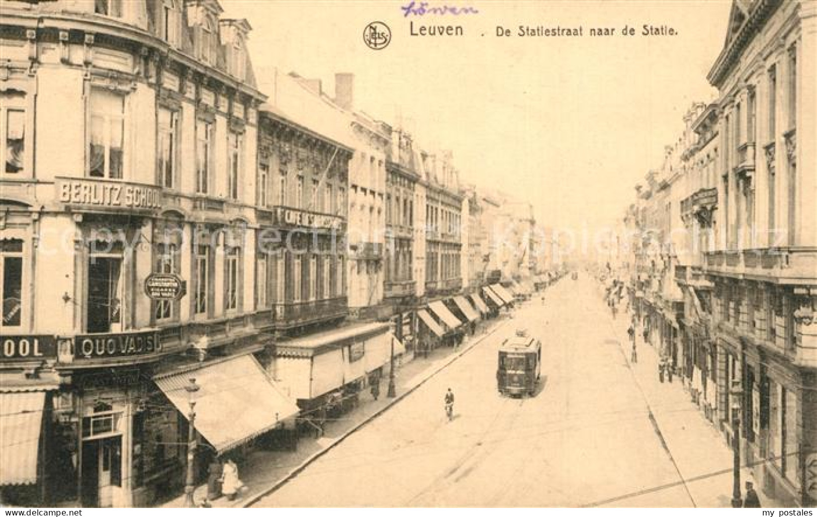 43501045 Leuven De Statiestraat naar de Statie Leuven