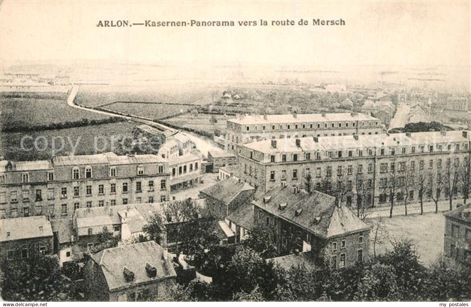 43501911 Arlon Wallonie Kasernen Panorama vers la route de Mersch Arlon Wallonie