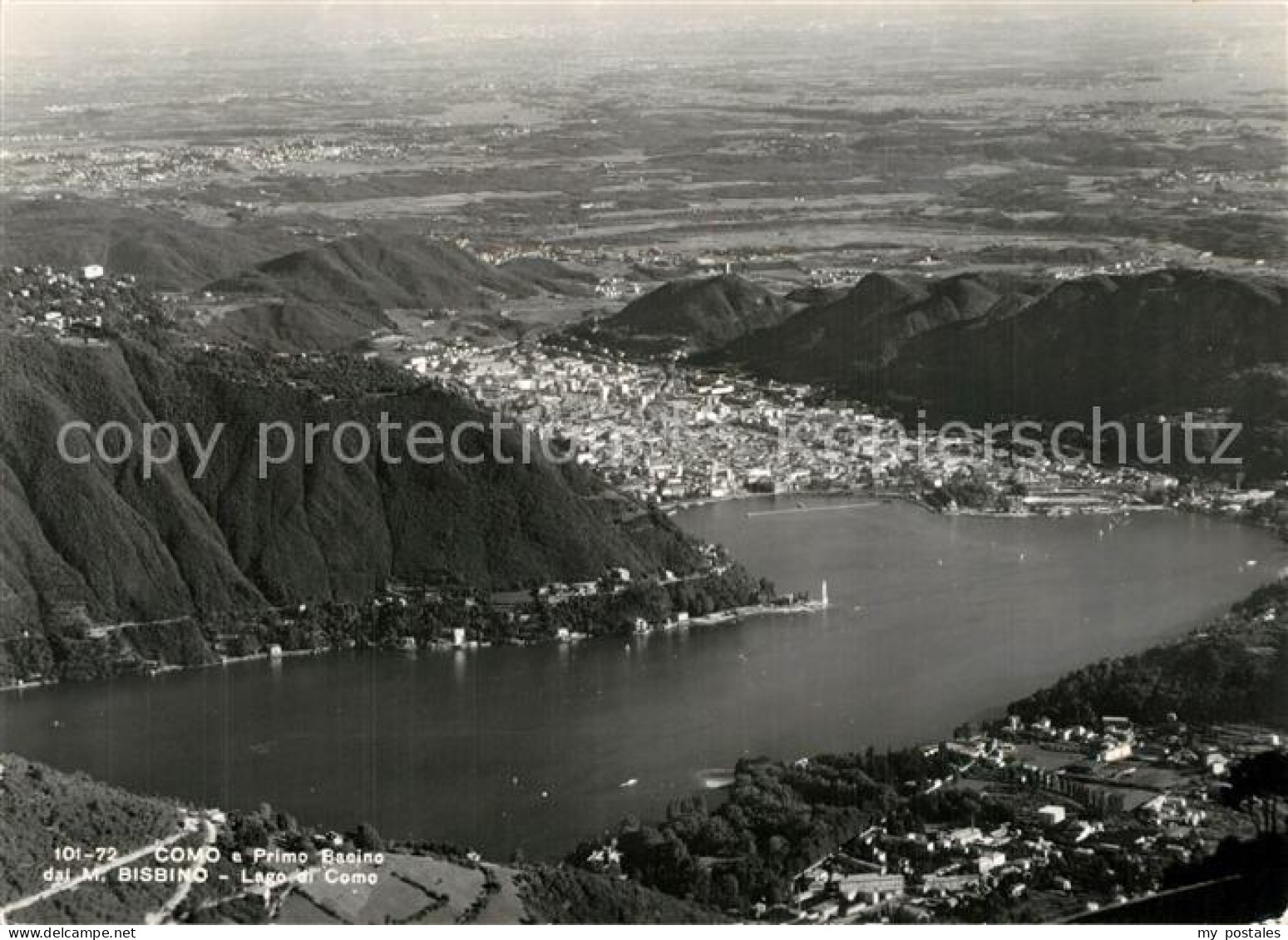 43527900 Como Lago di Como Primo Bacino dal Monte Bisbino Como Lago di Como