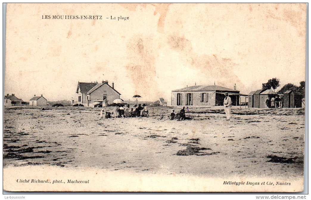 44 LES MOUTIERS EN RETZ - la plage.