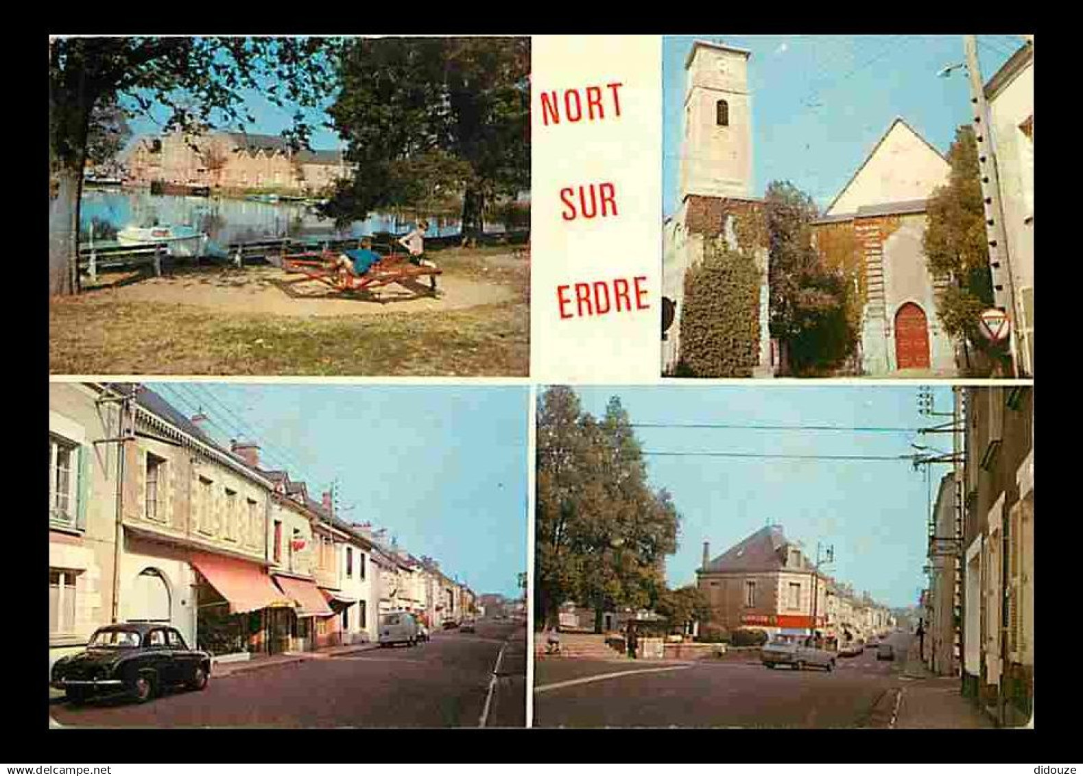 44 - Nort sur Erdre - Multivues - Automobiles - Flamme Postale - CPM - Voir Scans Recto-Verso