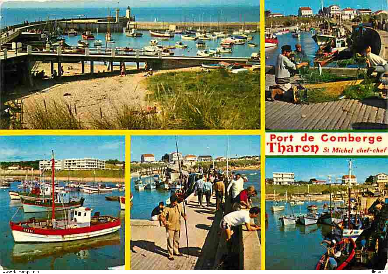 44 - Tharon Plage Saint Michel Chef Chef - Multivues - Bateaux - Pecheurs - CPM - Voir Scans Recto-Verso