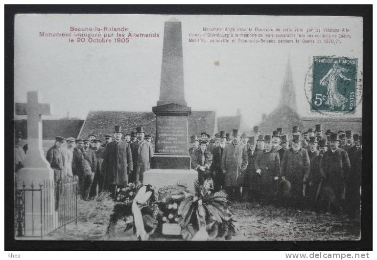 45 Beaune-la-Rolande morts, aux morts guerre 1870 monument allemand D45D K45030K C45030C RH018630