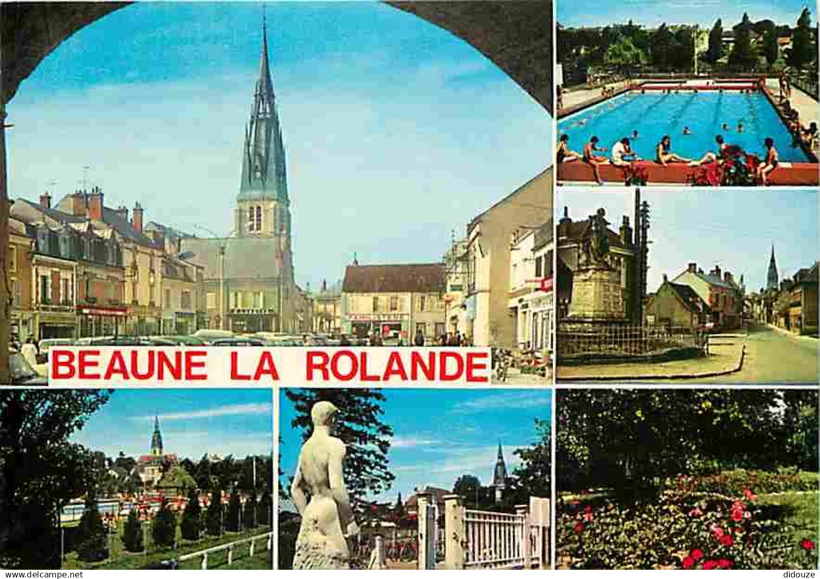 45 - Beaune la Rolande - Multivues - Automobiles - Piscine - Flamme Postale - CPM - Voir Scans Recto-Verso