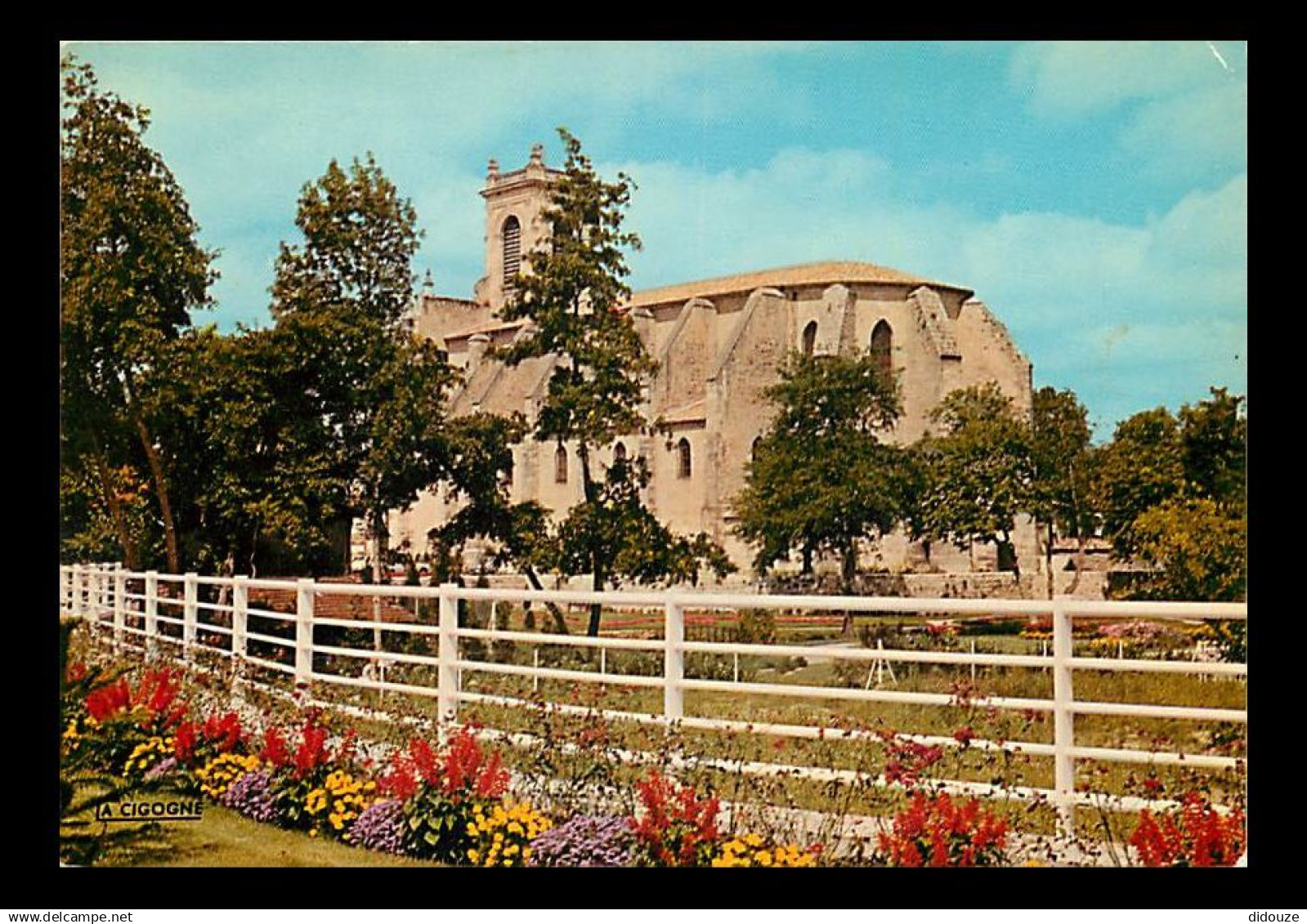 47 - Casteljaloux - L'Eglise - Fleurs - Flamme Postale de Casteljaloux - CPM - Voir Scans Recto-Verso