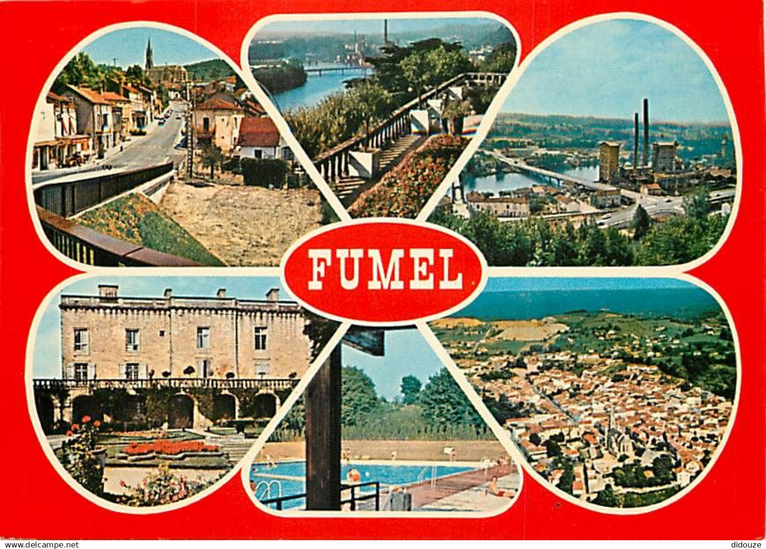 47 - Fumel - Multivues - Piscine - Flamme Postale de Fumel - CPM - Voir Scans Recto-Verso