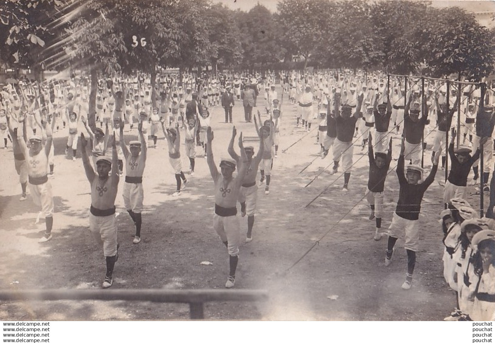 47) MARMANDE - CARTE PHOTO BALISTAI MARMANDE - CASTELJALOUX - FETE DES  ECOLES  - GYMNASES - GYMNASTIQUE - ( 3 SCANS )