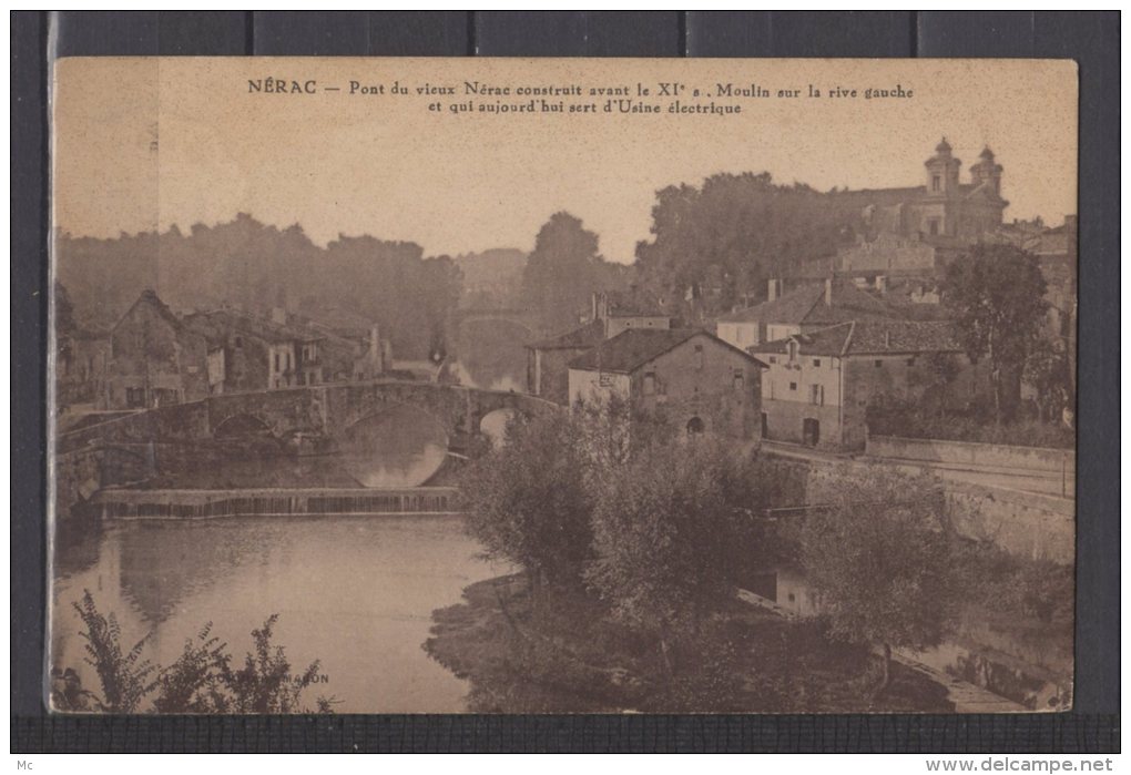 47 - Nerac -  Pont du Vieux Nérac - Moulin sur la rive Gauche