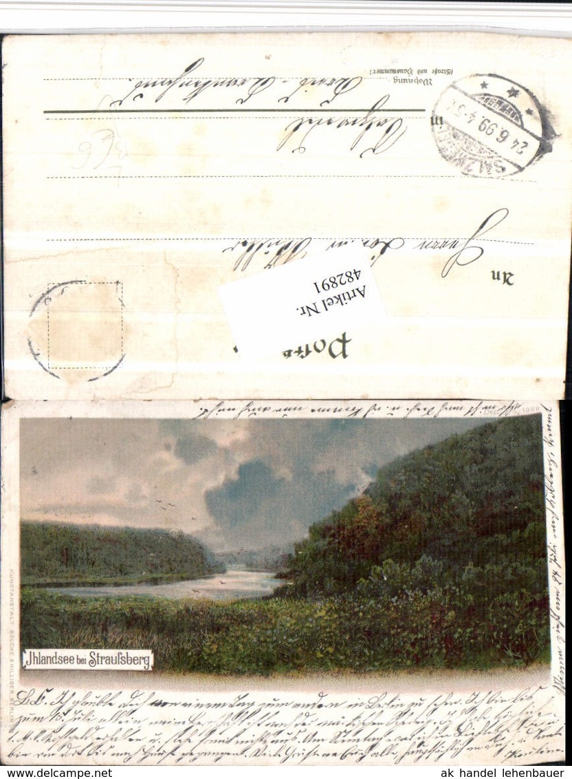 482891,Litho Ihlandsee See b. Strausberg Altlandsberg