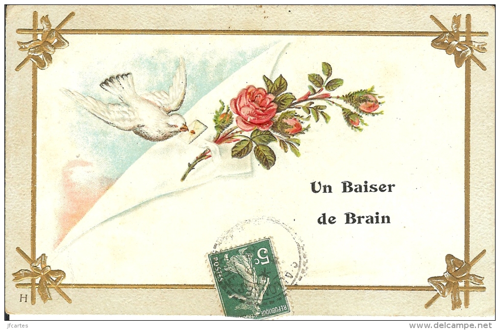 49 - BRAIN-sur-ALLONNES - Un Baiser de Brain - SUPERBE !