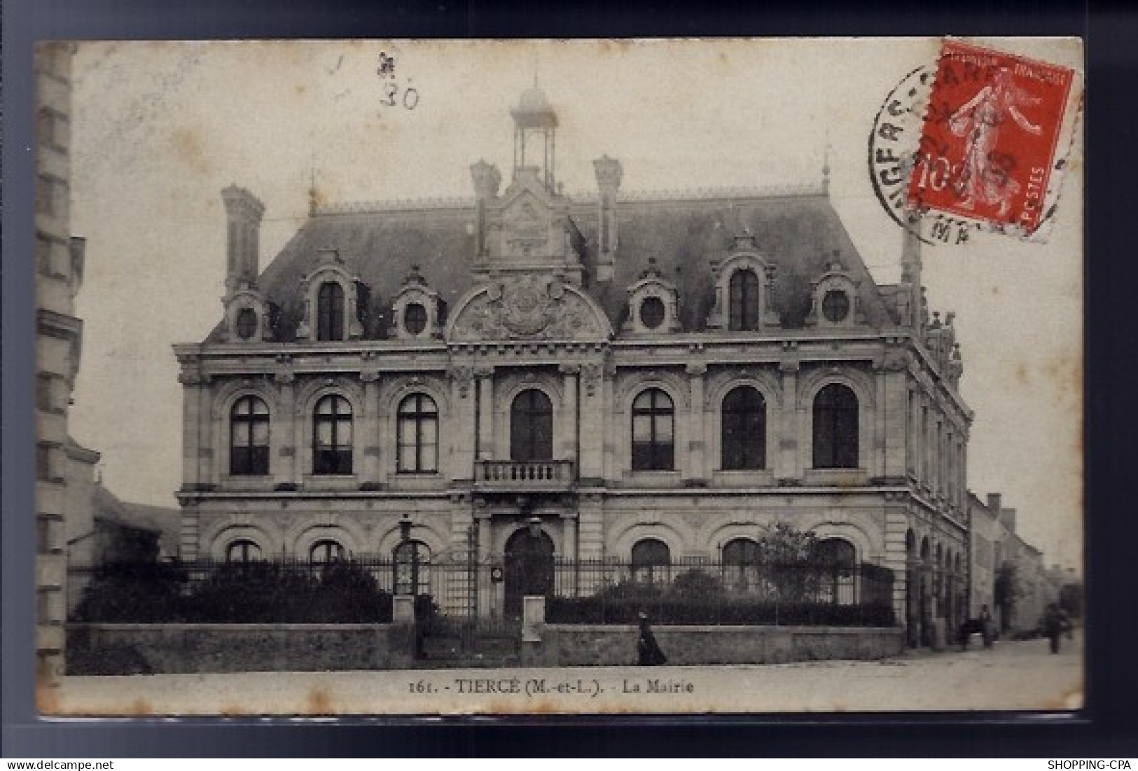 49 - Tiercé - La Mairie - Voyagé - Dos divisé...