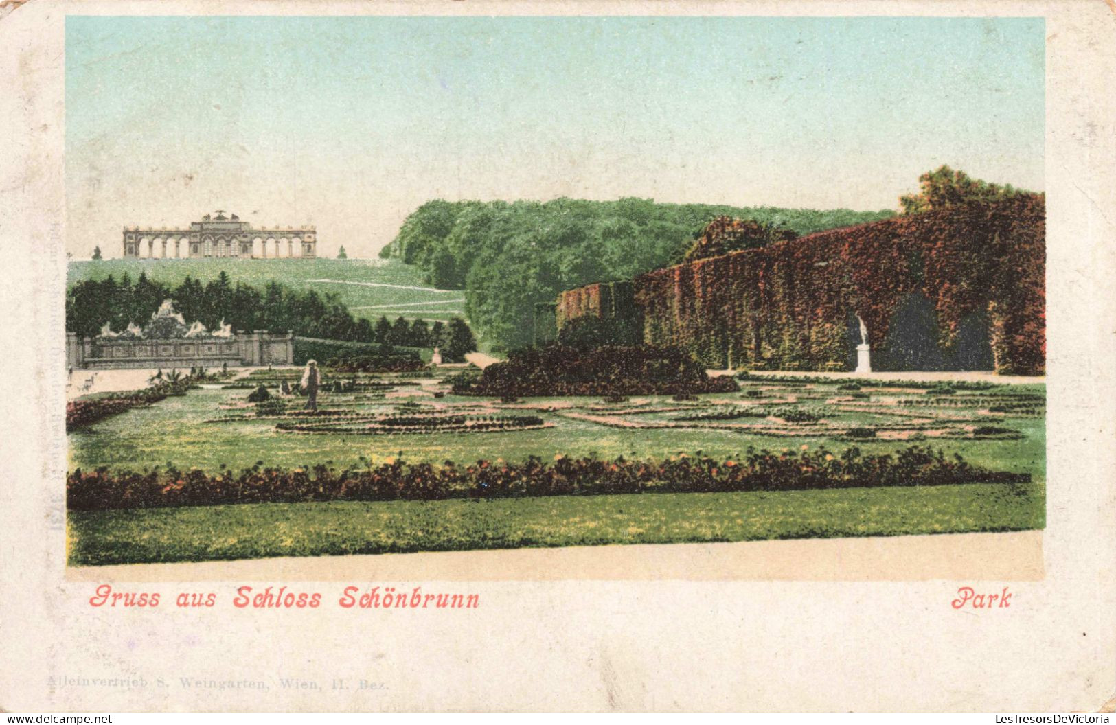 [-5%] AUTRICHE - Vienne - Château de Schönbrunn - Colorisé - Carte postale ancienne