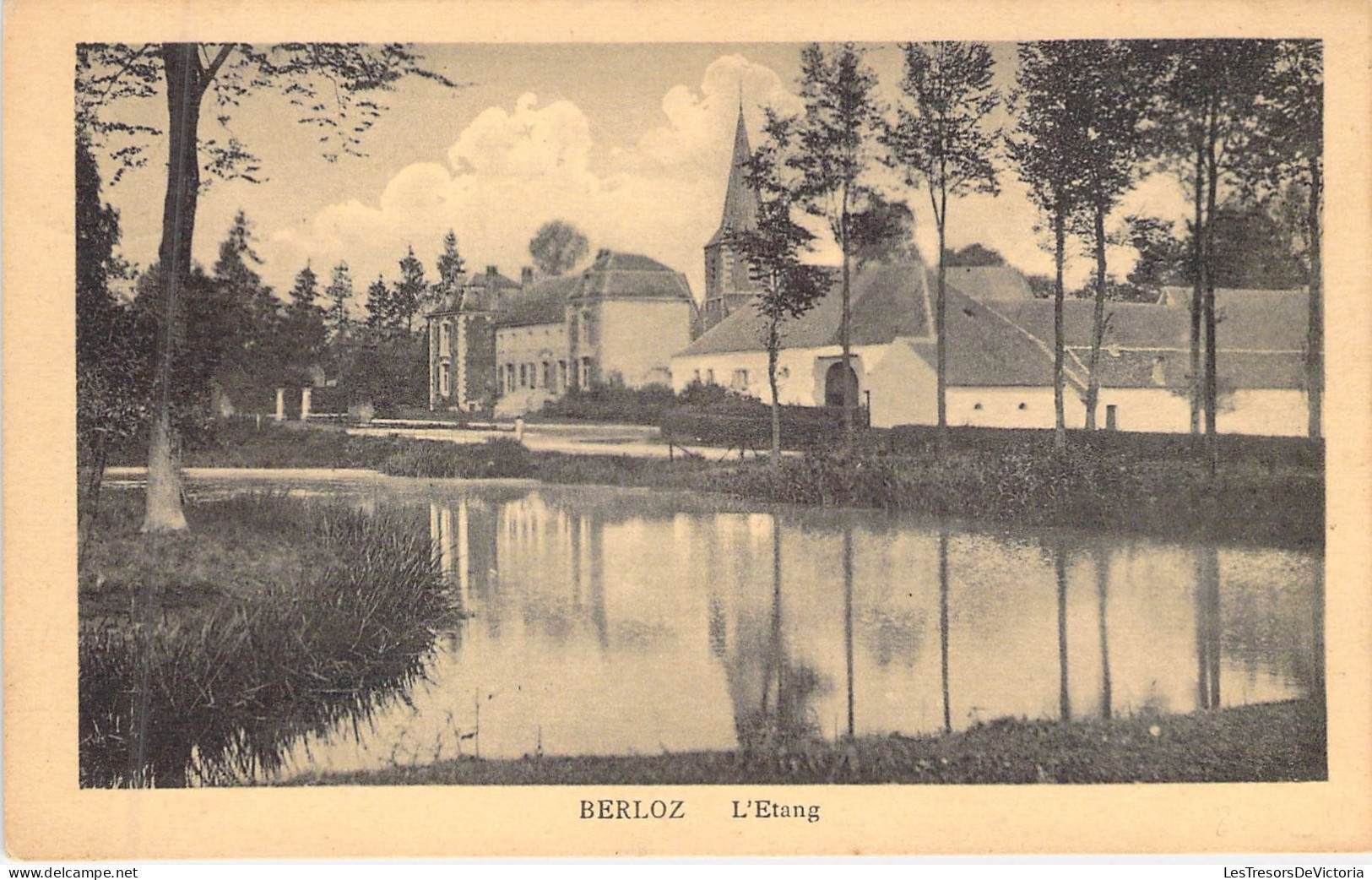 [-5%] BELGIQUE - BERLOZ - L'Etang - Edit Henry Kaquet - Carte Postale Ancienne