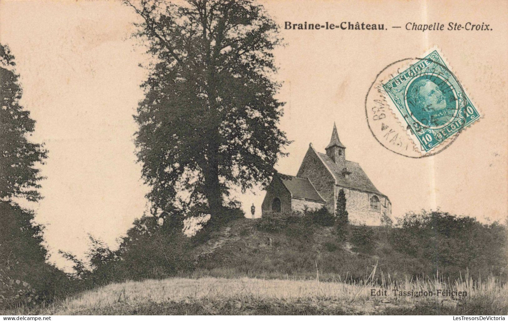 [-5%] BELGIQUE - Braine-le-château - Chapelle Sainte Croix - Carte Postale Ancienne