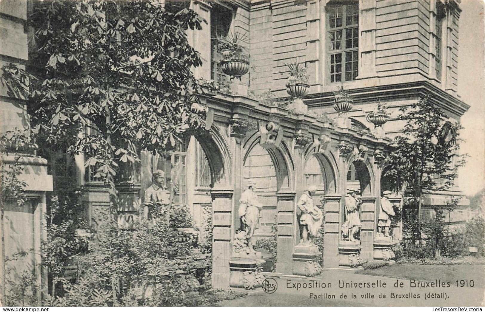 [-5%] BELGIQUE - Bruxelles - Expositions Universelles 1910 - Pavillon de la ville de Bruxelles - Carte Postale Ancienne