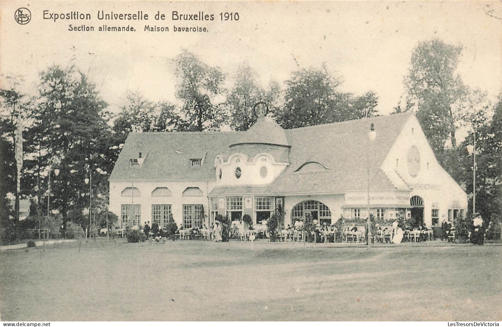 [-5%] BELGIQUE - Bruxelles - Expositions Universelles 1910 - Section allemande - Maison bavaroise - Carte Postale Ancien