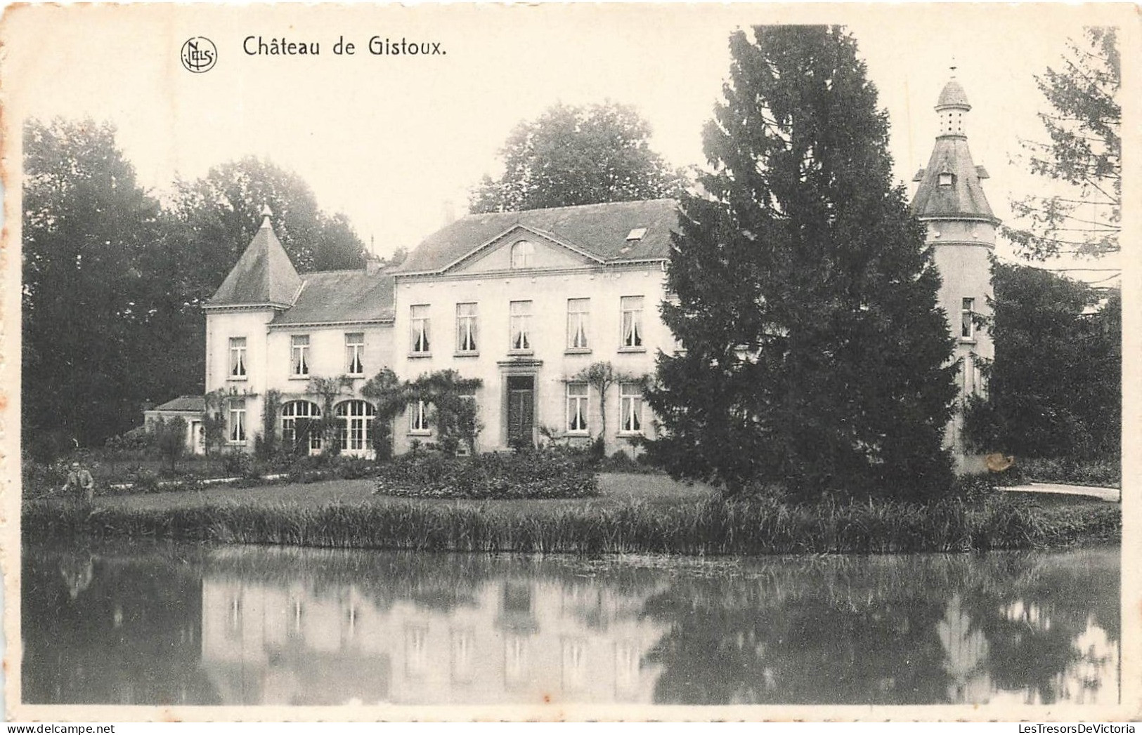 [-5%] BELGIQUE - Chaumont Gistoux - Château de Gistoux - Etang - Carte postale Ancienne