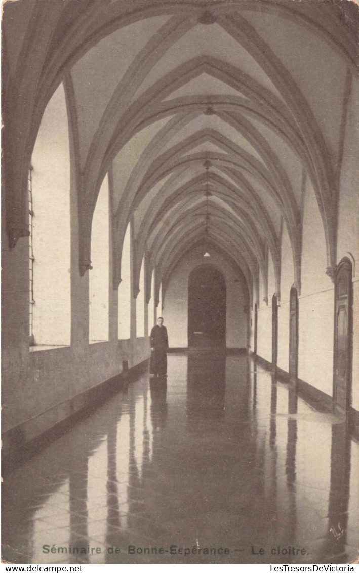 [-5%] BELGIQUE - Estinnes - Séminaire de Bonne Espérance - Le Cloître - Carte Postale Ancienne