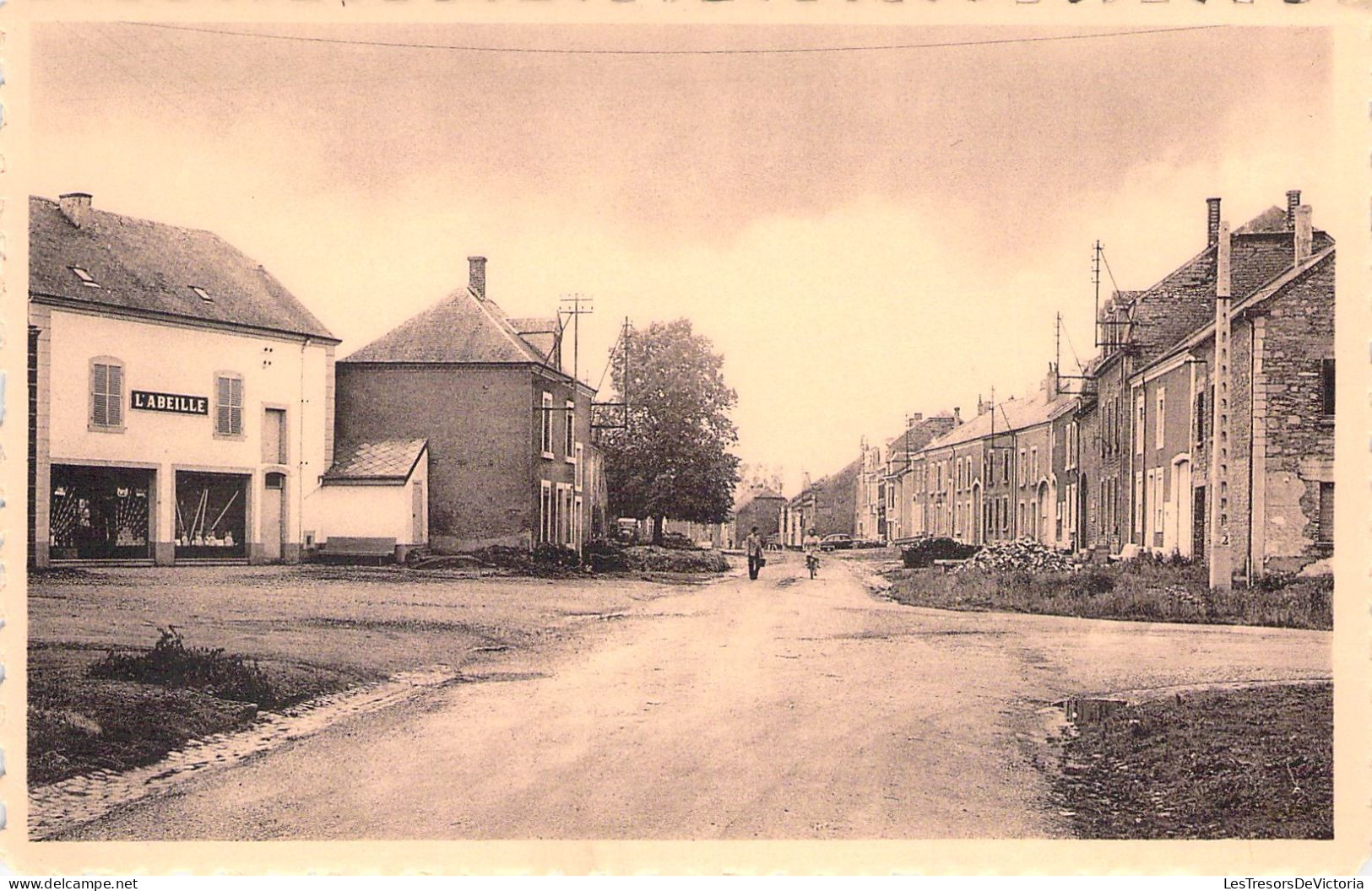 [-5%] BELGIQUE - MUSSON - Vieille rue vers Baranzy - Carte postale Ancienne