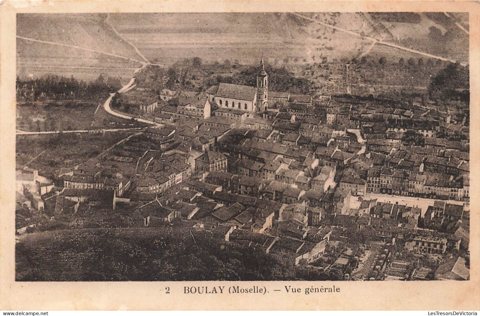 [-5%] FRANCE - Boulay (Moselle) - Vue générale - Carte Postale Ancienne