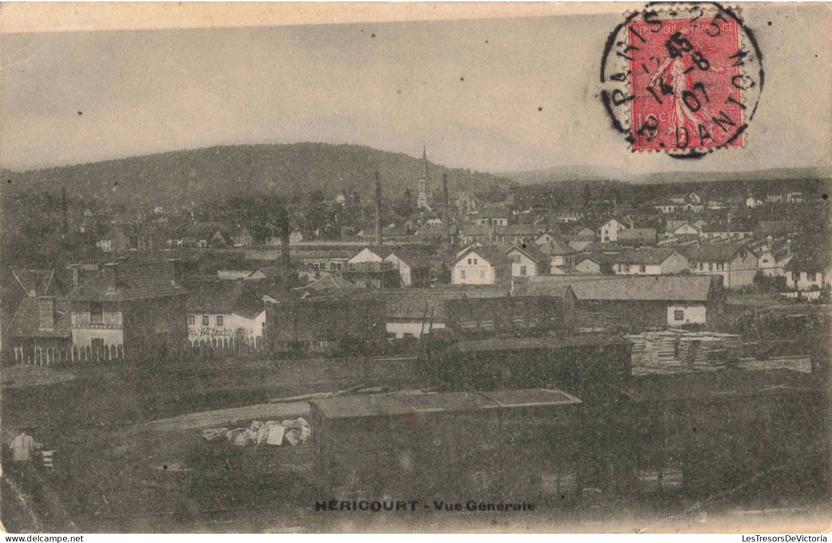 [-5%] FRANCE - Héricourt - Vue générale - Carte postale ancienne