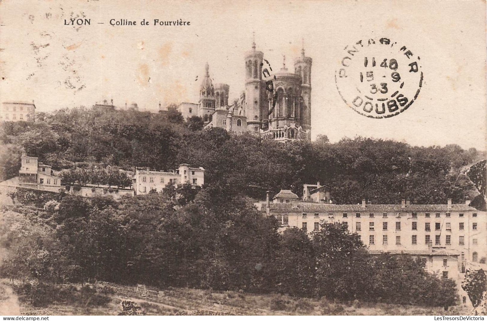 [-5%] FRANCE - Lyon - Colline de Fourvière - Carte postale Ancienne