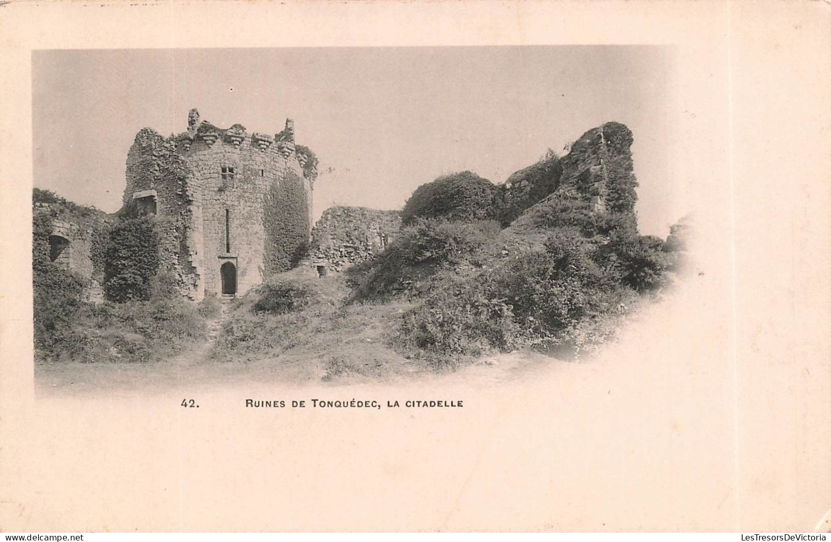 [-5%] FRANCE - Tonquédec - Ruines de Tonquédec - La citadelle - Carte Postale Ancienne