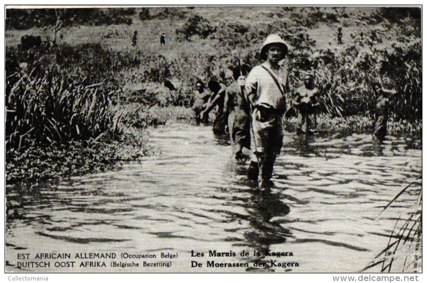 5 postcards  EAST Afrika Kigali  Watuzi Kagera Mont Lubafu  BURUNDI RWANDA RUANDA Lulanguru station BELGIAN OCCUPATION