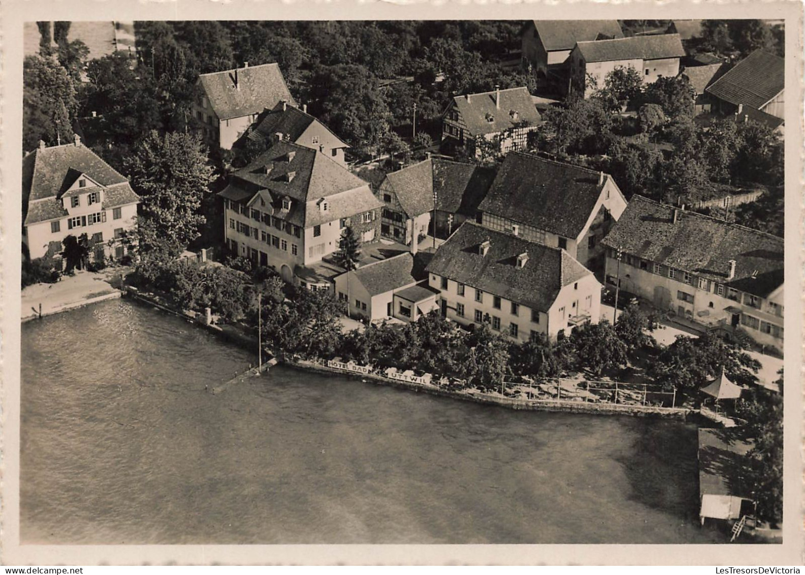 [-5%] SUISSE - Hotel Restaurant Bad Uttwil am Bodensee - Carte Postale Ancienne