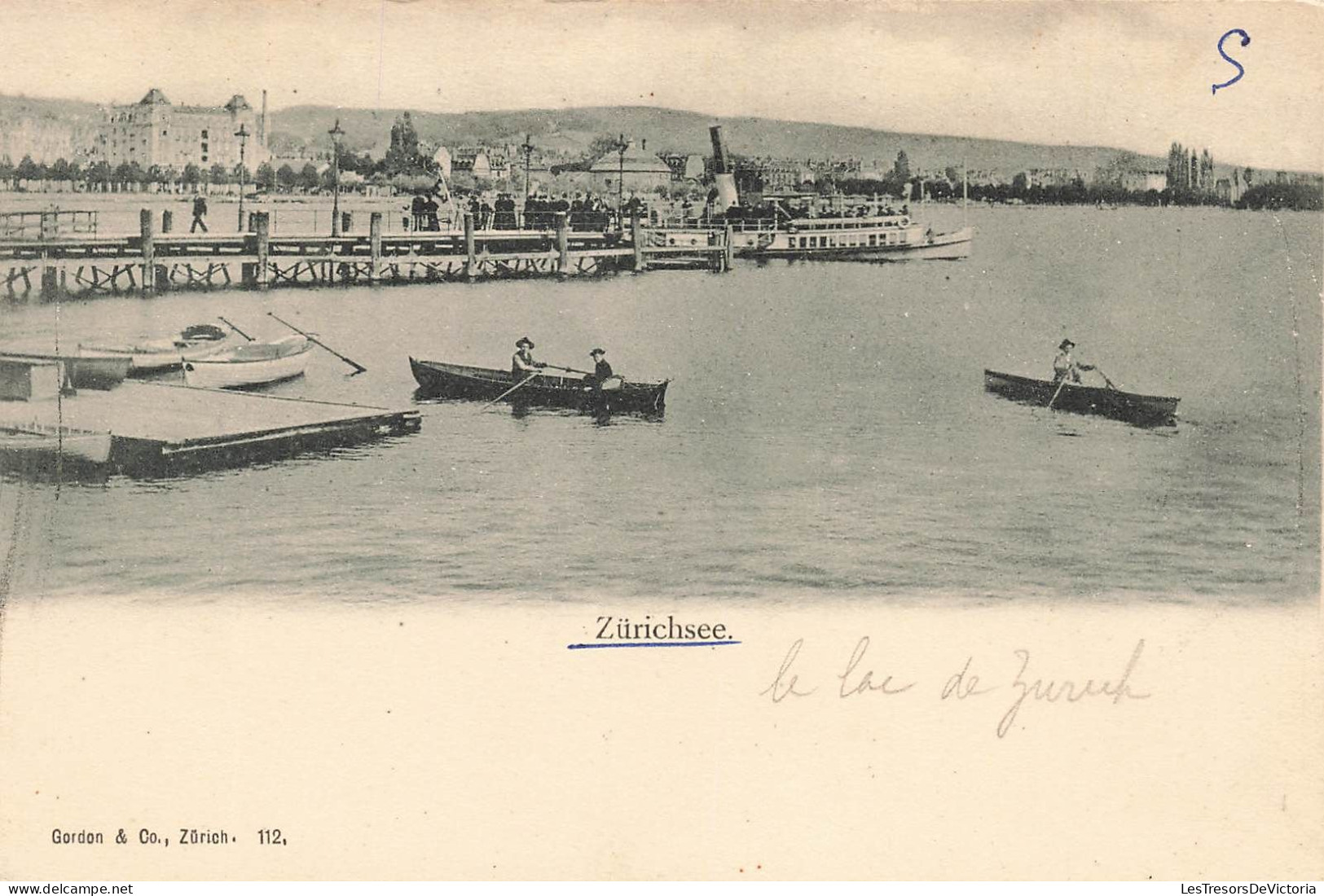 [-5%] SUISSE - Zurich - Lac de Zurich - Vue d'ensemble - Carte Postale Ancienne