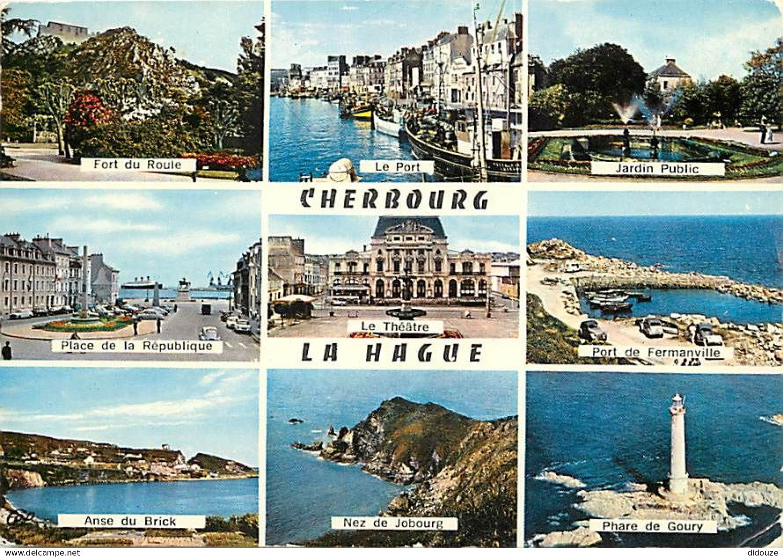 50 - Cherbourg - Multivues - Flamme Postale de Cherbourg - CPM - Voir Scans Recto-Verso