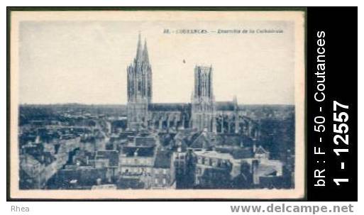 50 Coutances - 35 - COUTANCES - Ensemble de la Cathédrale - sépia -  /  D50D  K50147K  C50147C